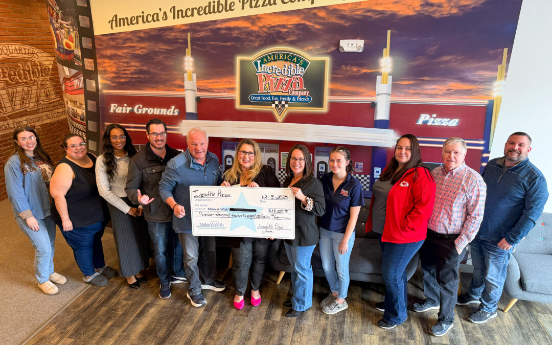 America’s Incredible Pizza Company Raises $19,028 for Make-A-Wish® During Fall Campaign