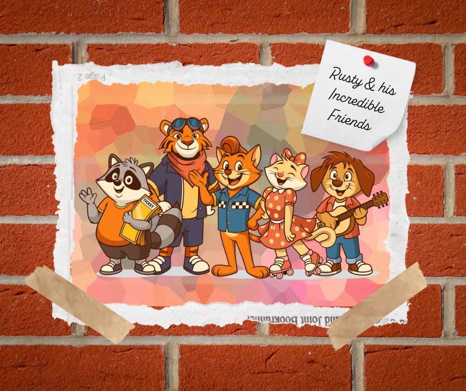 Rusty and his friends group photo