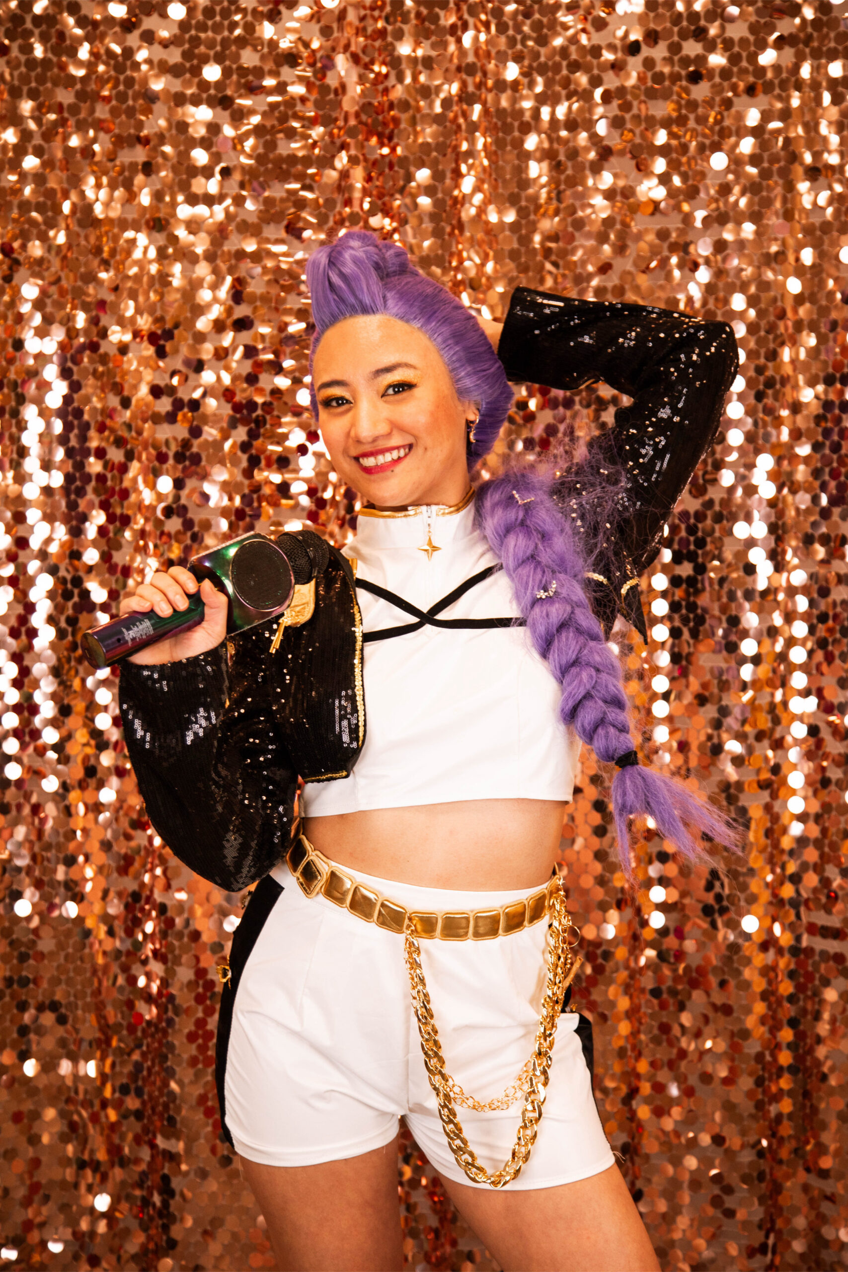 Rumi inspired performer at KPOP Hunter Meet and Concert